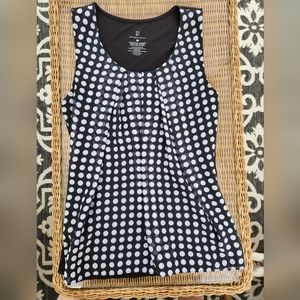New York & Company polka dot,size small blouse tank top.